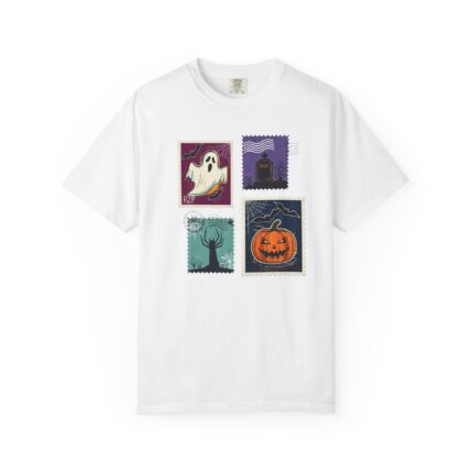 Spooky Halloween T-Shirt, Ghost & Pumpkin Design Tee, Unisex Halloween Apparel, Fall Festivities Shirt, Trick or Treat Outfit